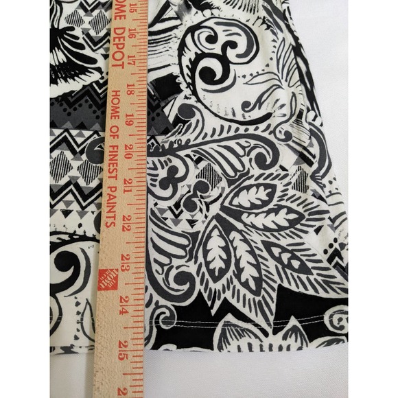 Christopher & banks Scoop neck White black tshirt top womens s small new - Picture 5 of 5